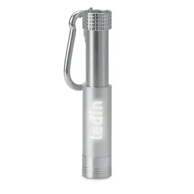 Breloc cu Lanternă din Aluminiu și ABS cu Logo Iluminat